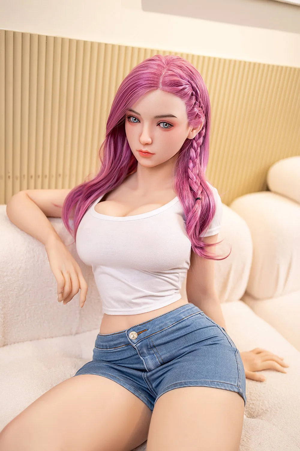 US Stock – Delilah Plus 150cm #115 Real Life Small Breasts TPE Sex Doll Adult Affordable Female Sex Love Doll